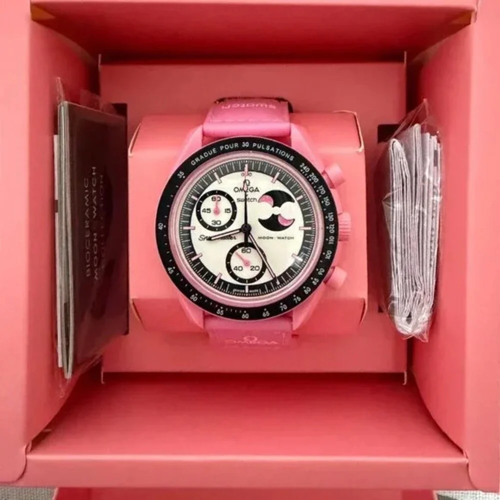 Swatch x Omega MISSION TO THE PINK MOONPHASE Watch